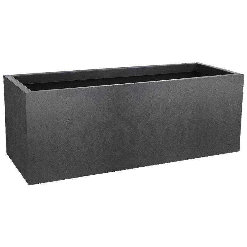 Bac à plantes Poétic BAS, plastique aspect béton, 57 litres, 795×295×295 mm